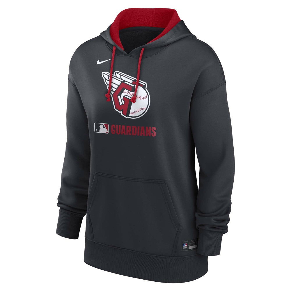 Cleveland Guardians Women's Authentic Collection Therma-FIT Hoodie Navy