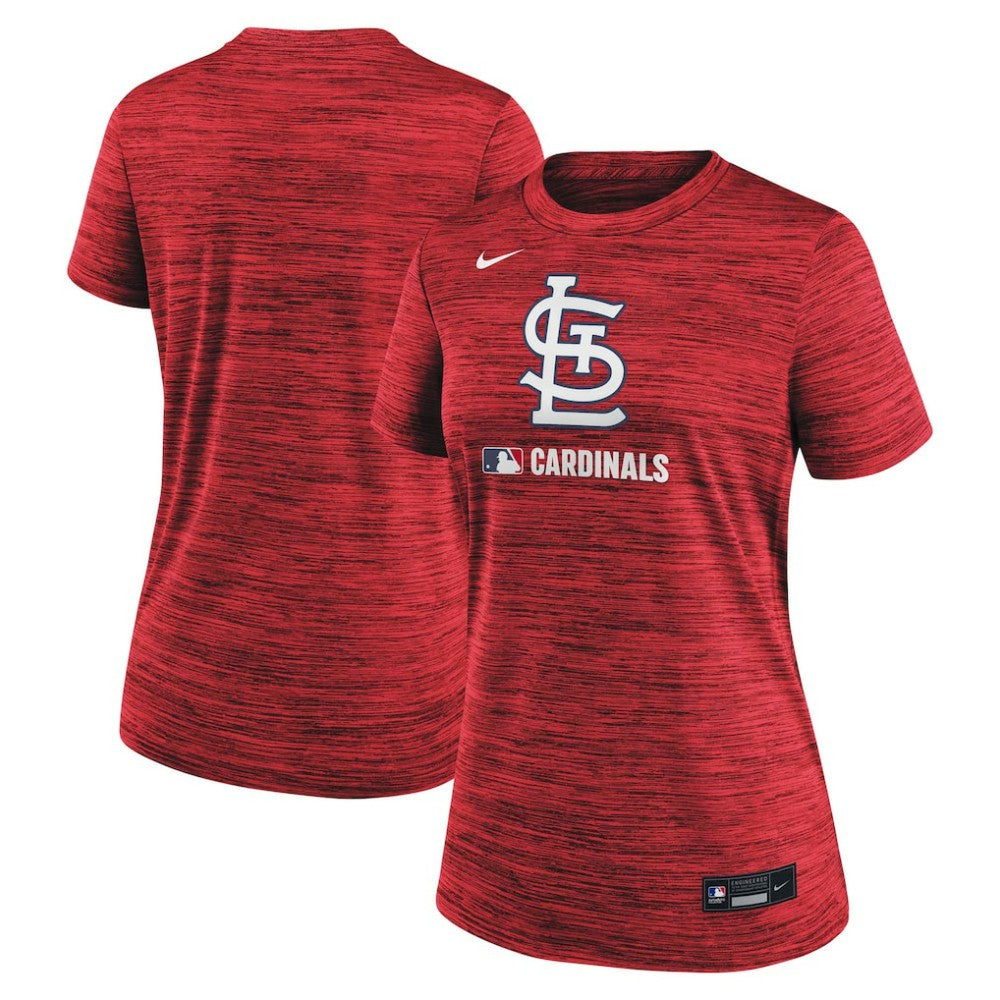 St. Louis Cardinals Women's Authentic Collection Velocity Dri-FIT T-Shirt Red