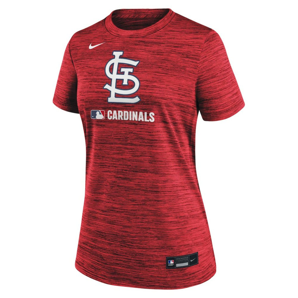 St. Louis Cardinals Women's Authentic Collection Velocity Dri-FIT T-Shirt Red