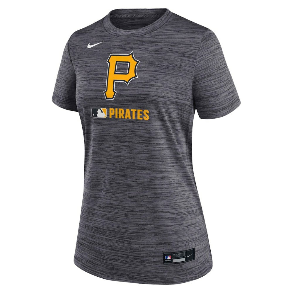 Pittsburgh Pirates Women's Authentic Collection Velocity Dri-FIT T-Shirt Black