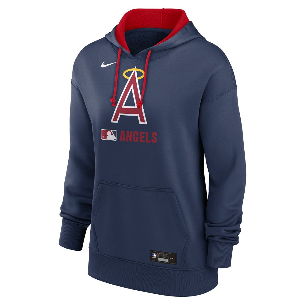 Los Angeles Angels Women's Authentic Collection Lockup Alternate Logo Therma Hoodie Navy