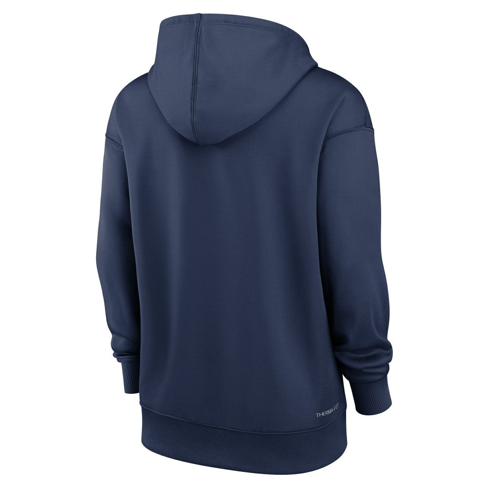 Los Angeles Angels Women's Authentic Collection Lockup Alternate Logo Therma Hoodie Navy