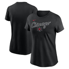 Chicago White Sox Women's 2025 City Connect Wordmark T-Shirt Black