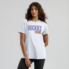 Colorado Rockies Women's 2025 City Connect Wordmark T-Shirt White