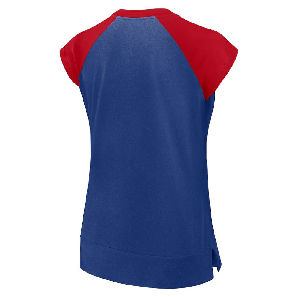 Atlanta Braves Women's Cooperstown Collection Raglan Dri-FIT T-Shirt Navy/Red