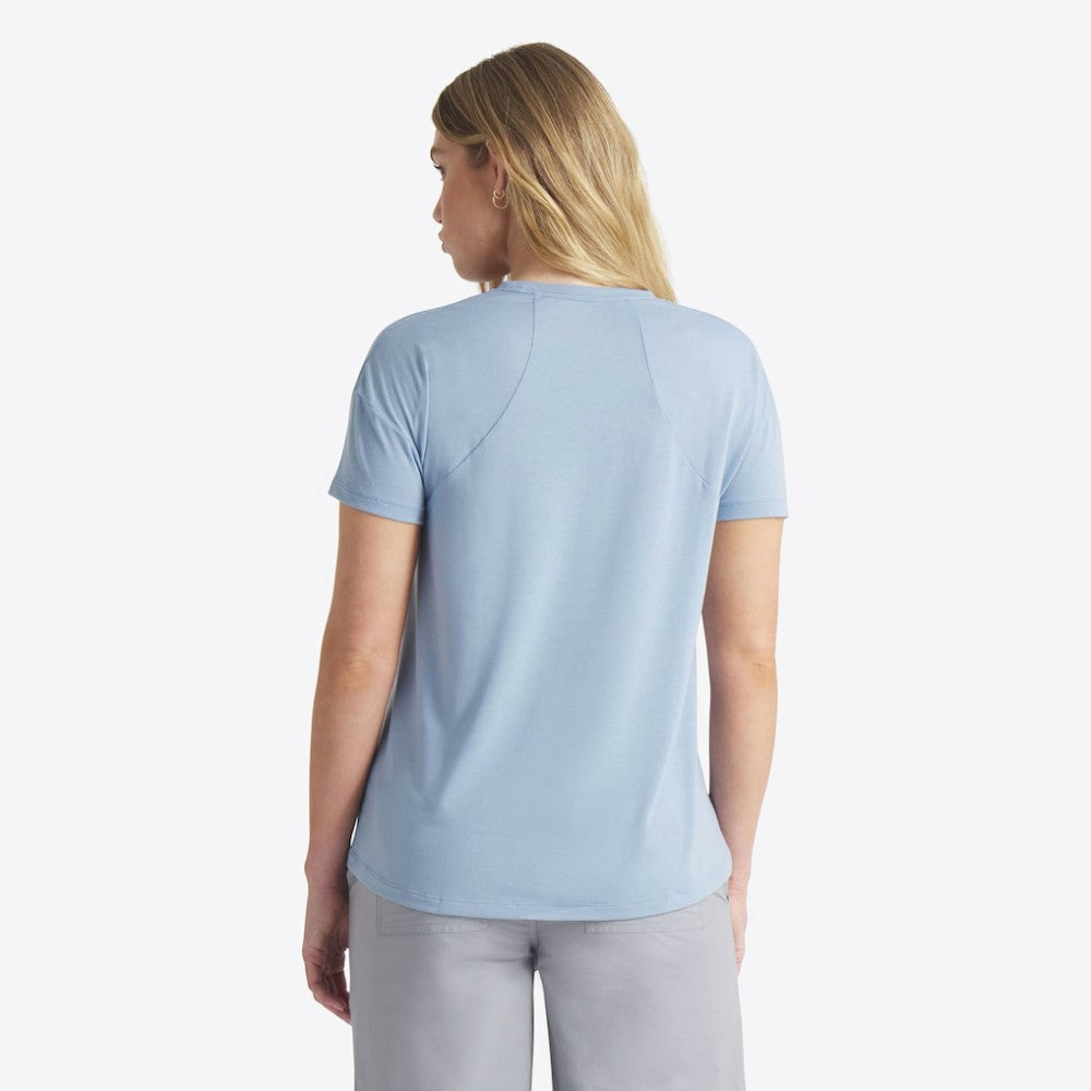 Washington Nationals Women's 2025 City Connect Flowy Fashion Tri-Blend Dri-FIT T-Shirt Blue