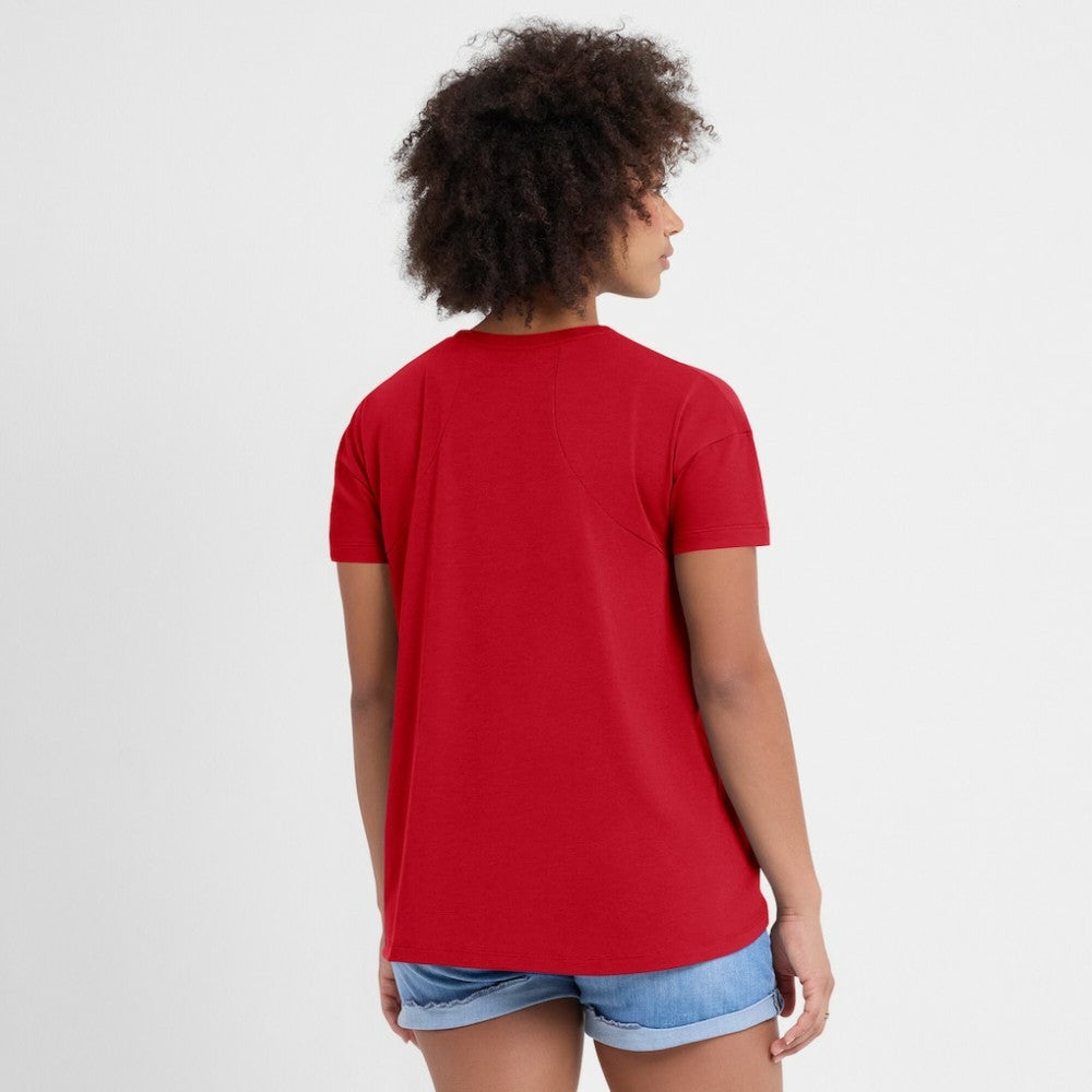 Chicago White Sox Women's 2025 City Connect Flowy Fashion Tri-Blend Dri-FIT T-Shirt Red