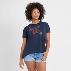 Houston Astros Women's 2025 City Connect Flowy Fashion Tri-Blend Dri-FIT T-Shirt Navy