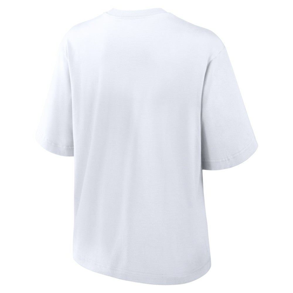 Colorado Rockies Women's 2025 City Connect Logo Boxy T-Shirt White