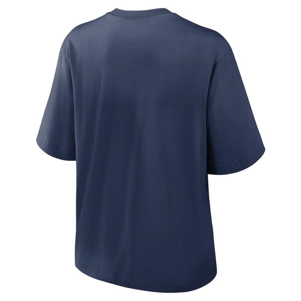 Houston Astros Women's 2025 City Connect Logo Boxy T-Shirt Navy