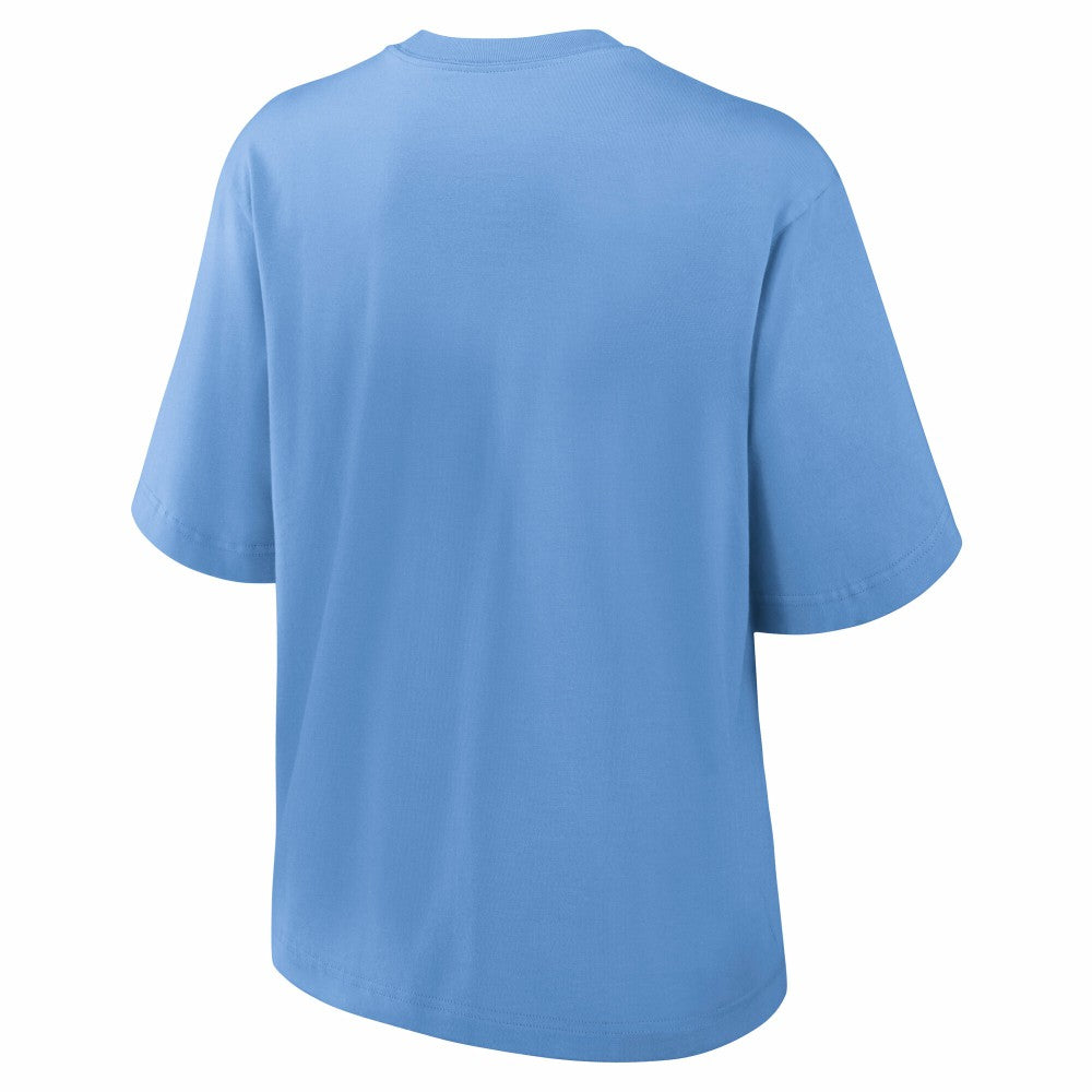 Milwaukee Brewers Women's City Connect Logo Boxy T-Shirt Light Blue