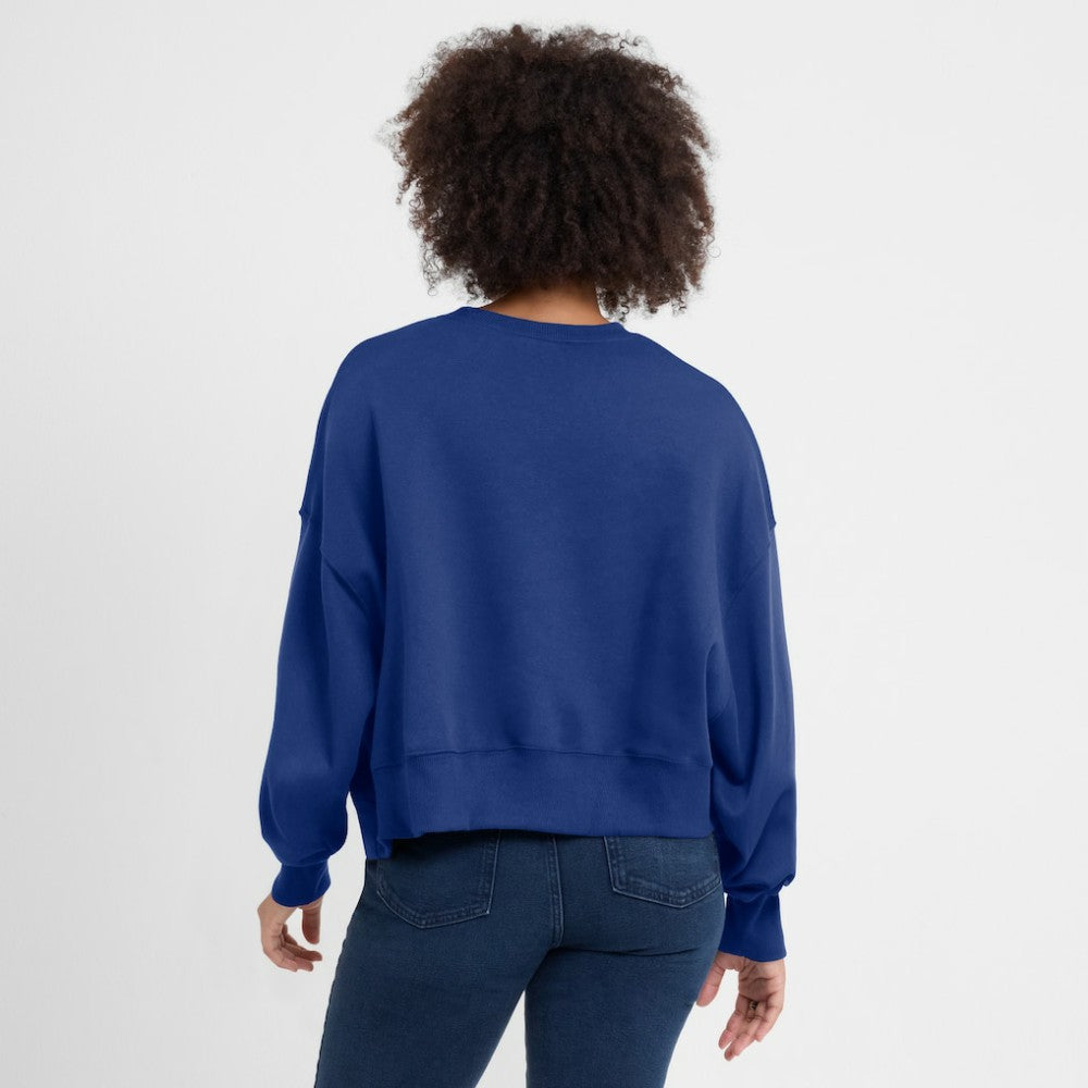 Philadelphia Phillies Women's Oversized High Hip Pullover Sweatshirt Royal