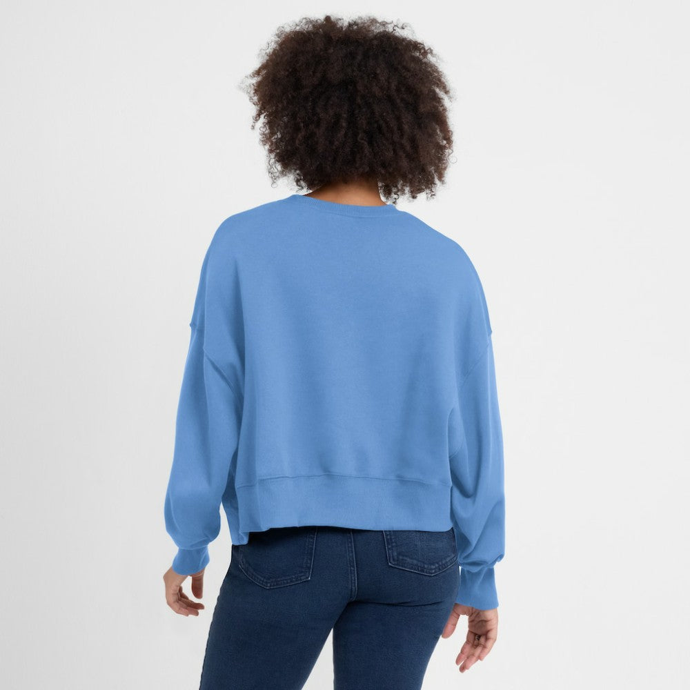 St. Louis Cardinals Women's Oversized High Hip Pullover Sweatshirt Light Blue