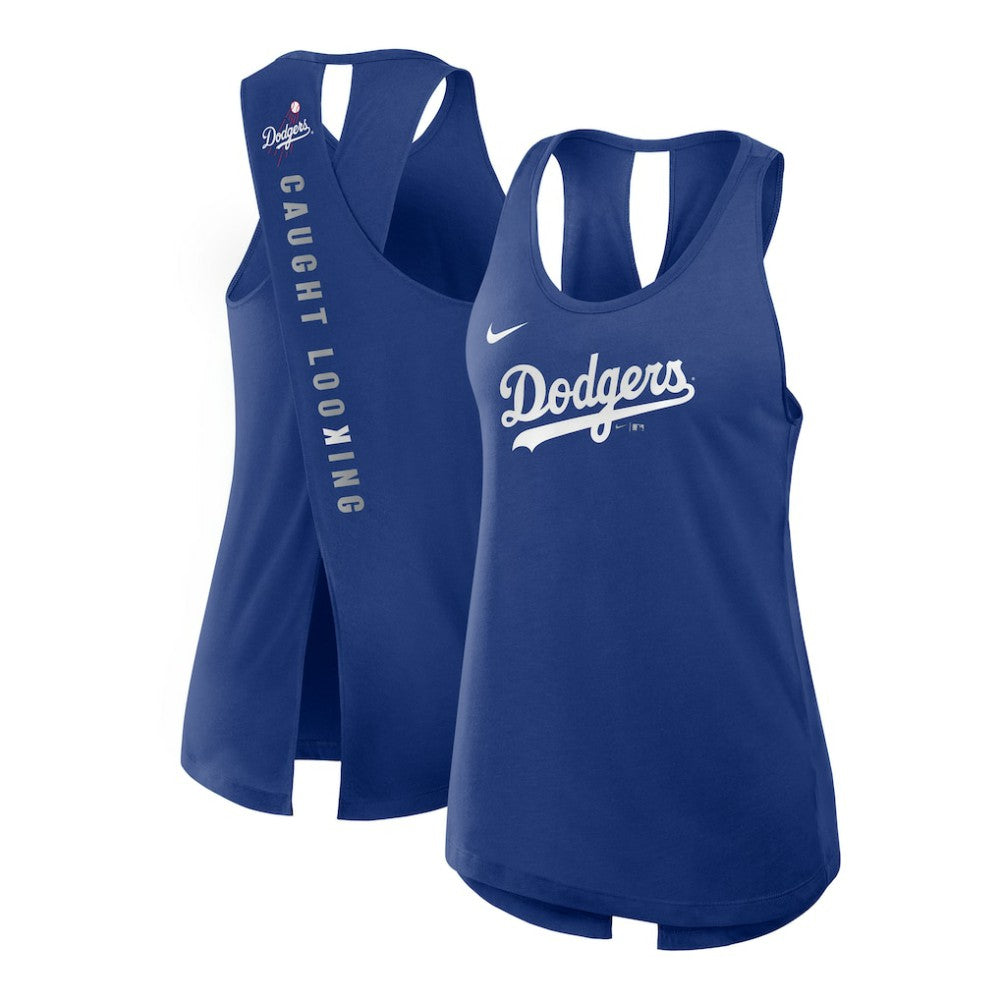 Los Angeles Dodgers Open-Back Crisscross Dri-FIT Tank Top Royal