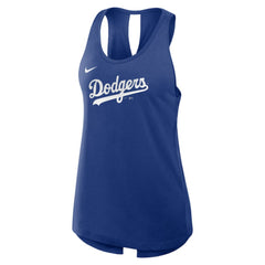 Los Angeles Dodgers Open-Back Crisscross Dri-FIT Tank Top Royal