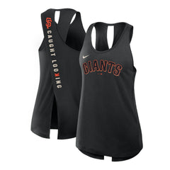 San Francisco Giants Open-Back Crisscross Dri-FIT Tank Top Black