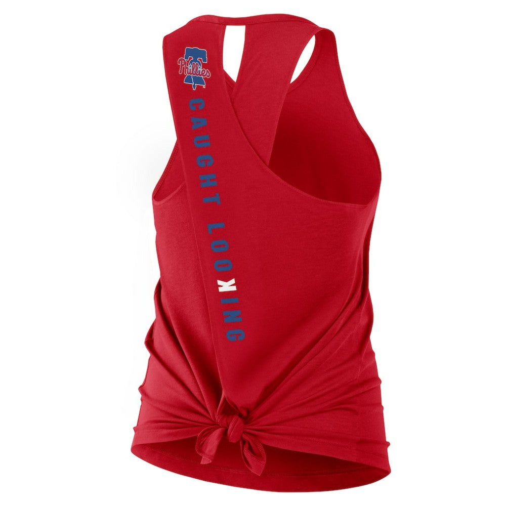 Philadelphia Phillies Open-Back Crisscross Dri-FIT Tank Top Red