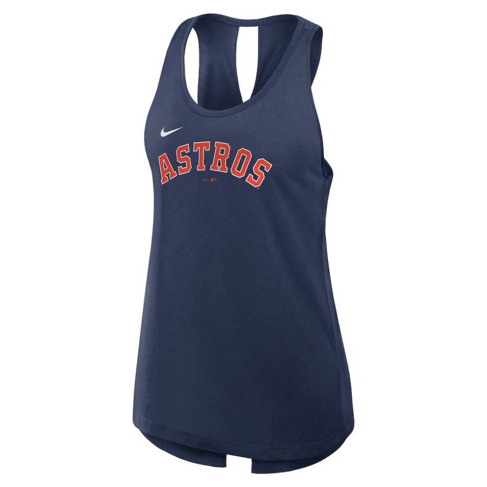 Houston Astros Open-Back Crisscross Dri-FIT Tank Top Navy