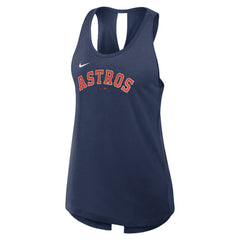 Houston Astros Open-Back Crisscross Dri-FIT Tank Top Navy