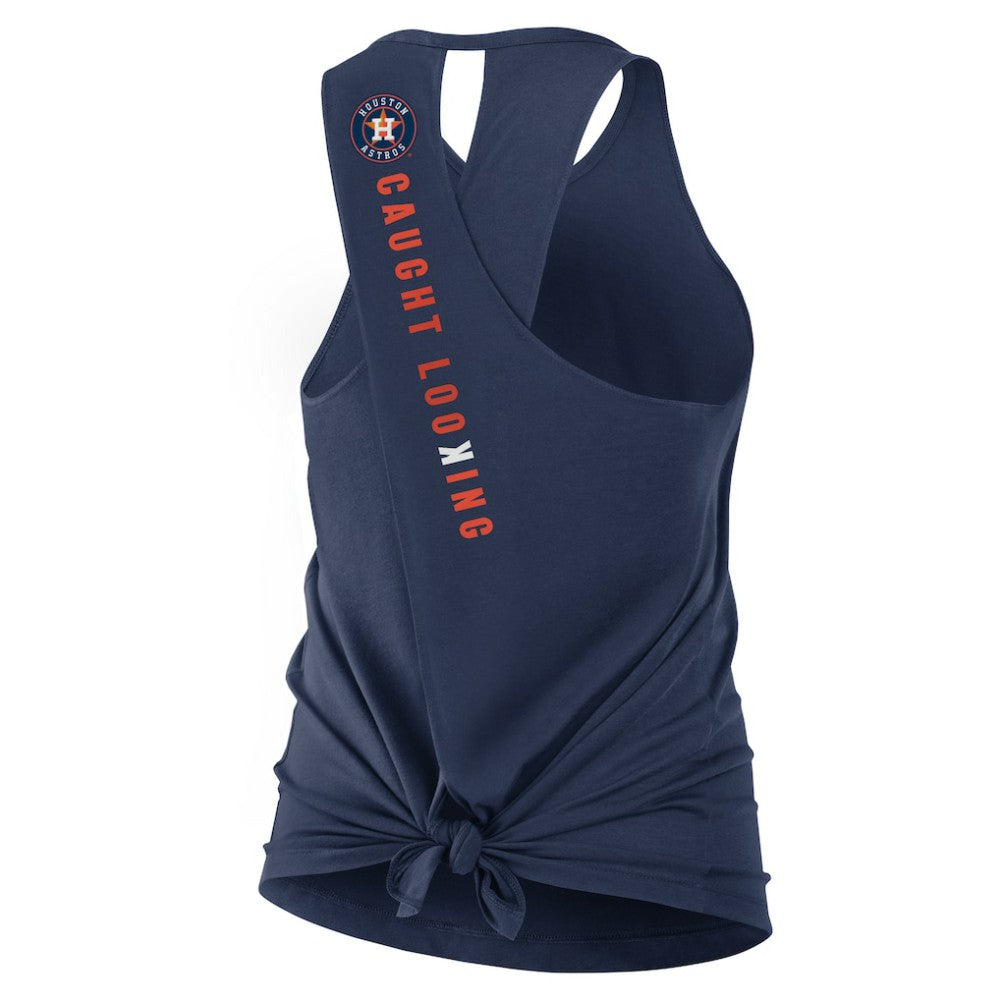 Houston Astros Open-Back Crisscross Dri-FIT Tank Top Navy