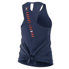 Houston Astros Open-Back Crisscross Dri-FIT Tank Top Navy