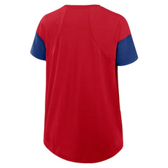 Philadelphia Phillies Women's Flowy Fashion Tri-Blend Dri-FIT T-Shirt Red