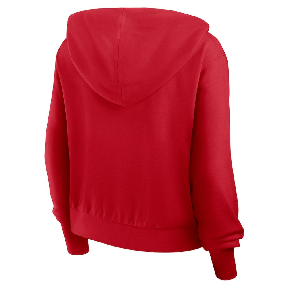 Philadelphia Phillies Women's Cropped Chill Full-Zip Hoodie Red