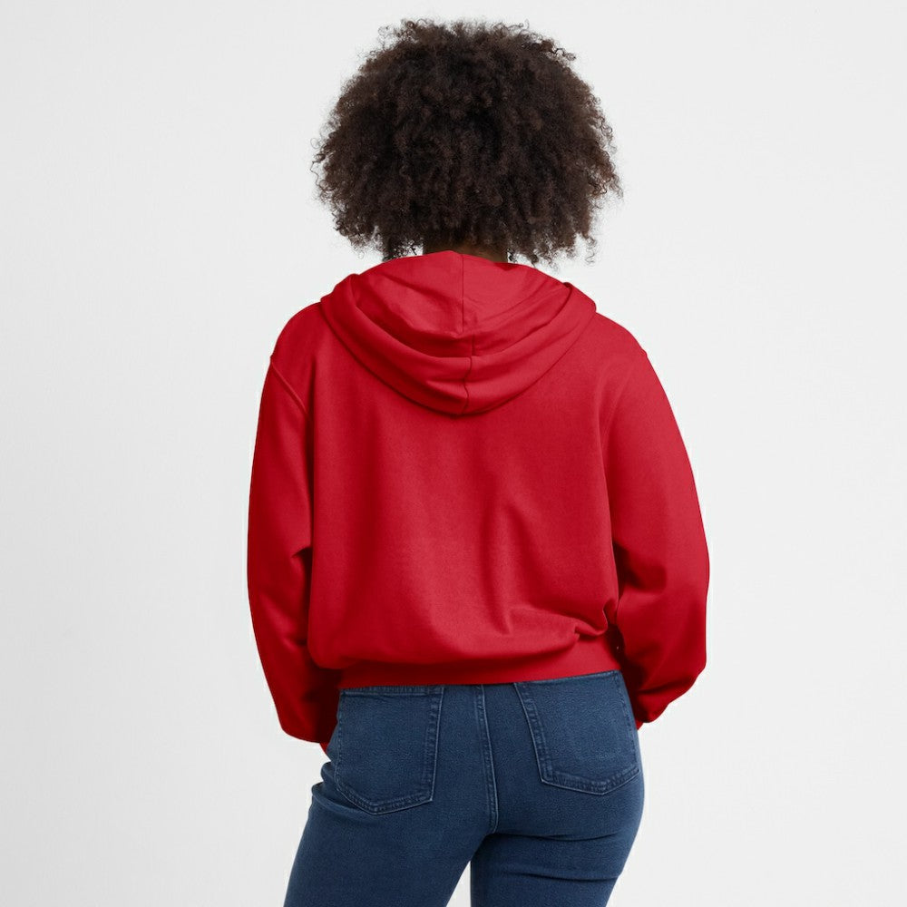 Philadelphia Phillies Women's Cropped Chill Full-Zip Hoodie Red