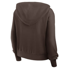 San Diego Padres Women's Cropped Chill Full-Zip Hoodie Brown