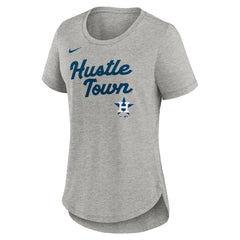 Houston Astros Women's Script Tri-Blend T-Shirt Heather Gray