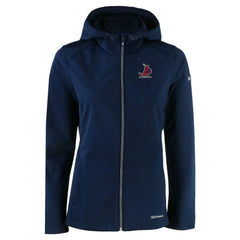 St. Louis Cardinals Cutter & Buck Women's Cooperstown Collection Evoke Eco Softshell Recycled Full-Zip Jacket Navy