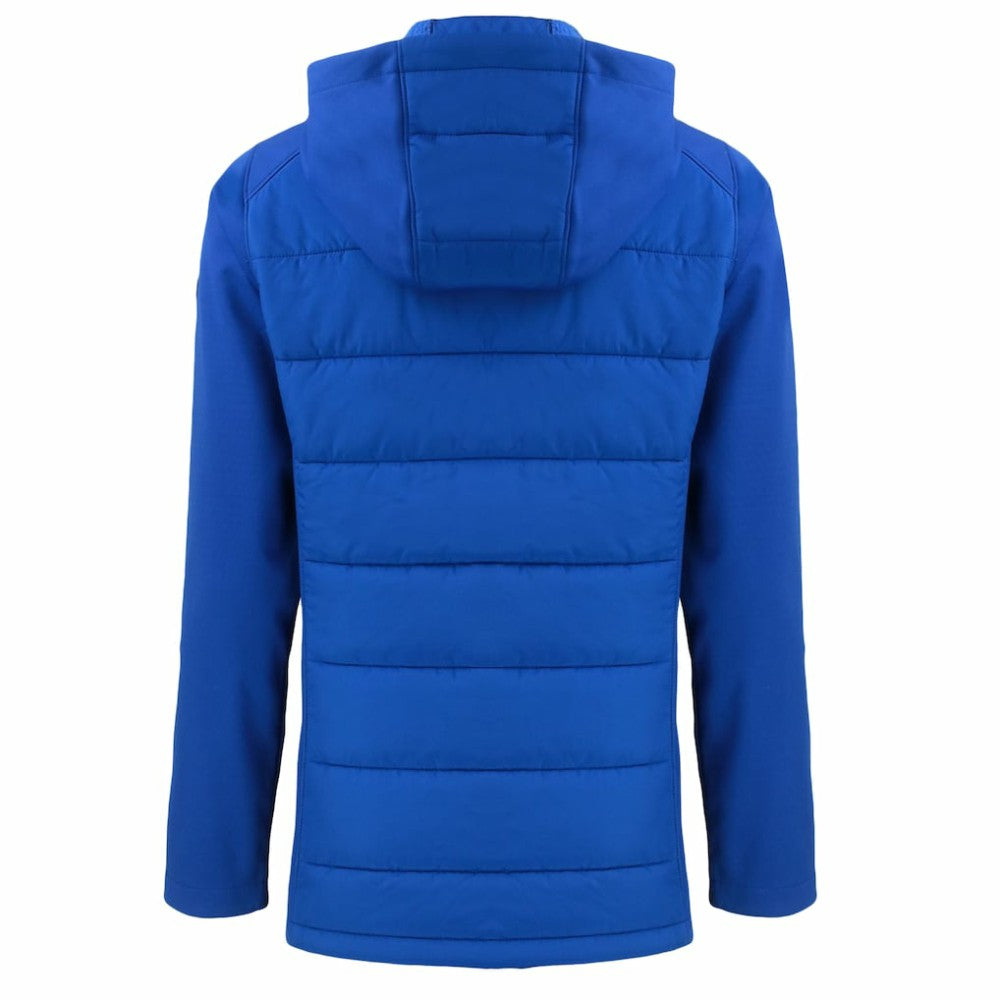 Los Angeles Dodgers Cutter & Buck Women's  Evoke Hybrid Eco Softshell Recycled Full-Zip Hoodie Jacket Royal