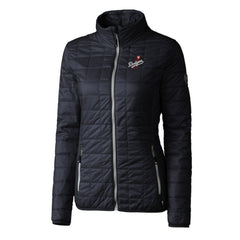 Los Angeles Dodgers Cutter & Buck Women's Rainier PrimaLoft Eco Insulated Full-Zip Puffer Jacket Navy