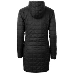 Baltimore Orioles Cutter & Buck Women's Rainier Primaloft Eco Insulated Hooded Full-Zip Long Coat Black