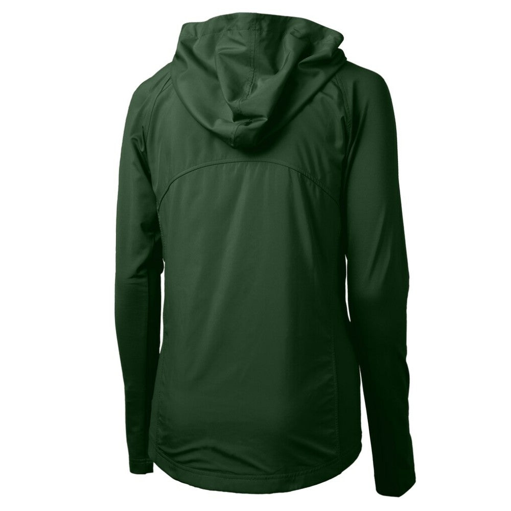 Athletics Cutter & Buck Women's Adapt Eco Knit Hybrid Recycled Full-Zip Hoodie Green
