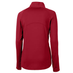 Philadelphia Phillies Cutter & Buck Women's  DryTec Adapt Eco Knit Stretch Recycled Raglan Half-Zip Top Red