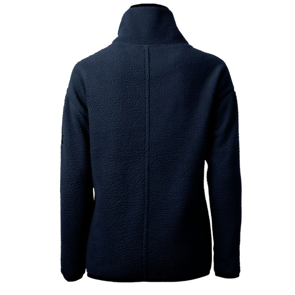 Chicago Cubs Cutter & Buck Women's Cooperstown Collection Cascade Eco Sherpa Fleece Half-Zip Pullover Jacket Navy