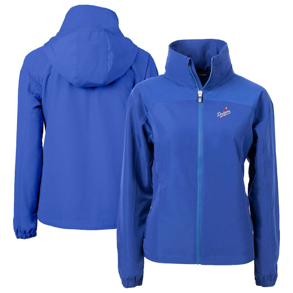 Los Angeles Dodgers Cutter & Buck Women's  Charter Eco Recycled Full-Zip Jacket Royal