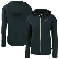 Detroit Tigers Cutter & Buck Women's  Daybreak Eco Recycled Full-Zip Hoodie Jacket Navy