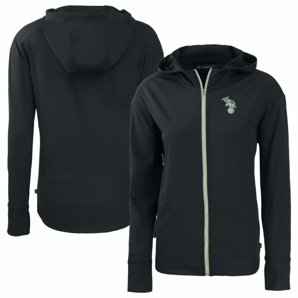 Athletics Cutter & Buck Women's Daybreak Eco Recycled Full-Zip Hoodie Jacket Black
