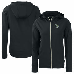 Athletics Cutter & Buck Women's Daybreak Eco Recycled Full-Zip Hoodie Jacket Black