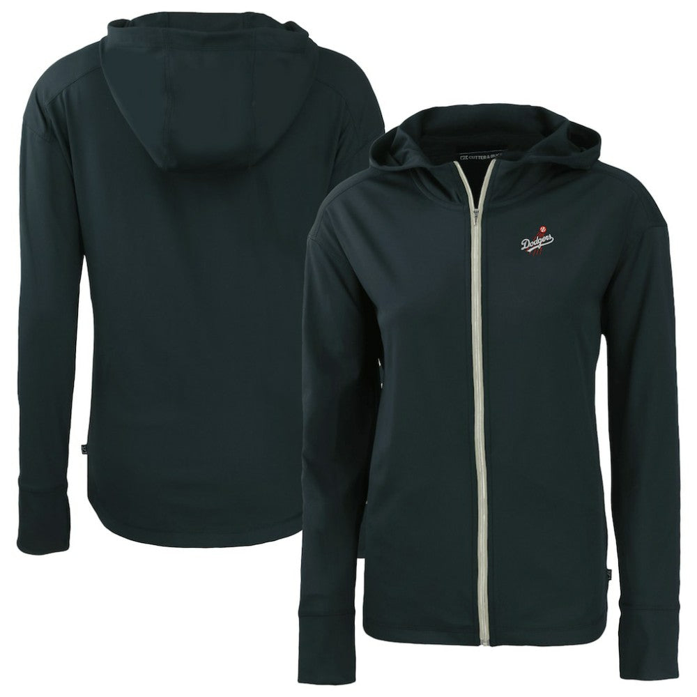 Los Angeles Dodgers Cutter & Buck Women's  Daybreak Eco Recycled Full-Zip Hoodie Jacket Navy