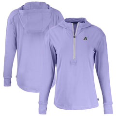 Arizona Diamondbacks Cutter & Buck Women's Daybreak Eco Recycled Half-Zip Hoodie Purple