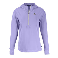 Arizona Diamondbacks Cutter & Buck Women's Daybreak Eco Recycled Half-Zip Hoodie Purple