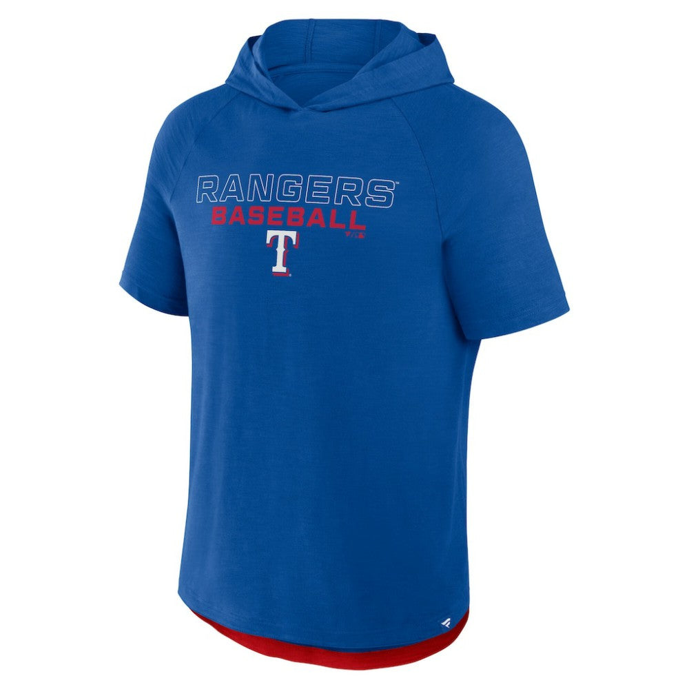 Texas Rangers Clubhouse Optimal Play Raglan Hoodie T-Shirt Royal