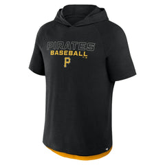 Pittsburgh Pirates Clubhouse Optimal Play Raglan Hoodie T-Shirt Black