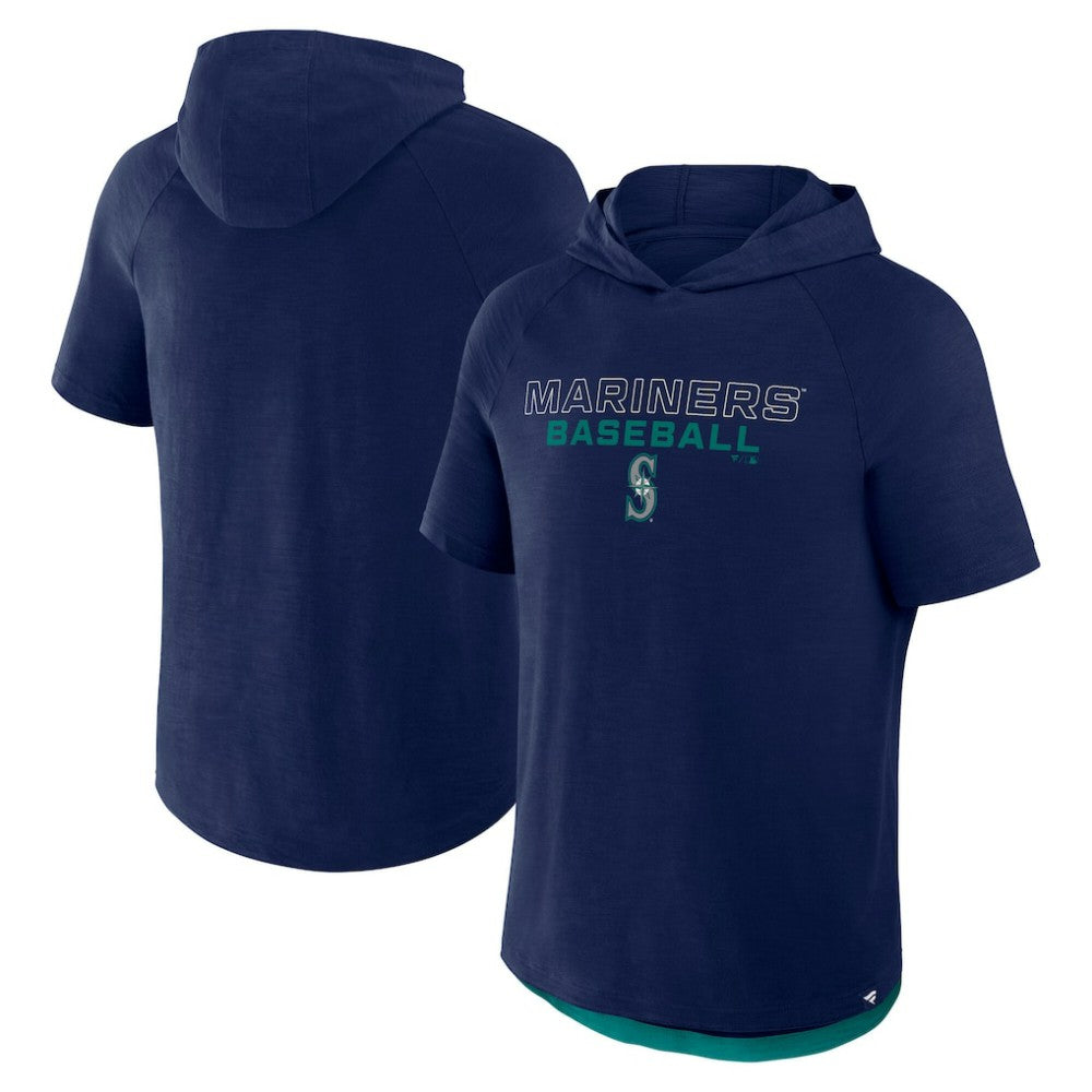 Seattle Mariners Clubhouse Optimal Play Raglan Hoodie T-Shirt Navy