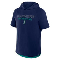 Seattle Mariners Clubhouse Optimal Play Raglan Hoodie T-Shirt Navy