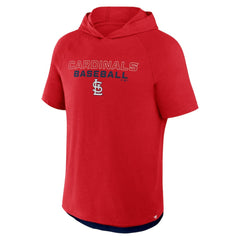 St. Louis Cardinals Clubhouse Optimal Play Raglan Hoodie T-Shirt Red