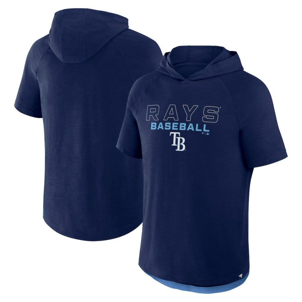 Tampa Bay Rays Clubhouse Optimal Play Raglan Hoodie T-Shirt Navy